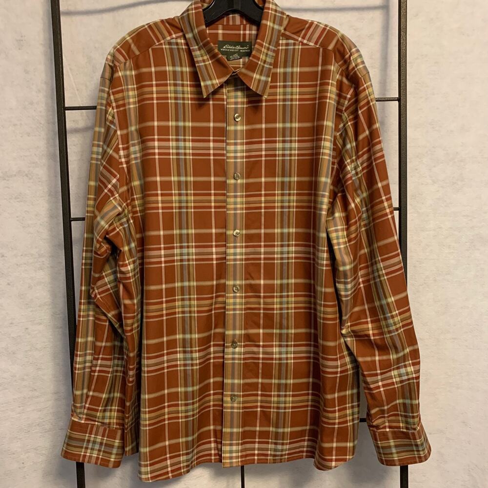 Eddie Bauer Plaid Button Down Size XL